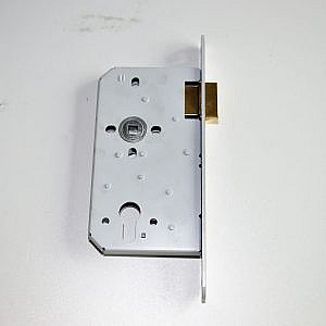 Nemef Loopslot 649/38 Met vastzetinrichting Din links DLS doornmaat 60mm / voorplaat lengte 235mm/ voorplaat breedte vlak 20mm /  (nemef) (loopslot) (slot) (sluiting) (slotje)