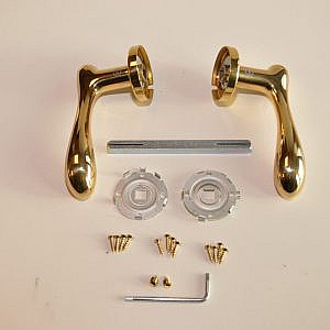 Valli Valli deurkruk geveerd Messing VCR DEURKR M/ROZ VV H1003R  MES  H1003 R8 ORO lucido 115184 CROCO ARTI&MESTIERI DESIGN