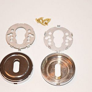 Valli&Valli ROZET chrome/geborsteld Valli&colombo    VV K1761  CHRO/MCHRO   SLG strak italiaans design Dit gaat per SET! (italian) (italiaans design) (Design) (rozet Valli Valli) (valli en valli) (hang en sluitwerk) (deurbeslag)   (beslag) (valli&colombo)