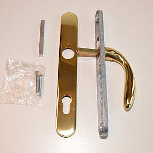 Hoppe Binnendeur kruk Antiek geveerd schild 3557N .