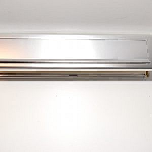 Brievenbus/briefplaat EV1 Zilver  binnen en buiten maat is gelijk aan elkaar 340mm.