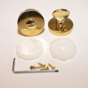 Valli valli Wc deur slotje wc deur rozetslot rozet Massief messing VV K 43 MES WC PRIJS PER STUK.