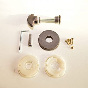 Ecostile Wc slot   Brons/industrieel kleurige VCR     WC GARNITUUR VV BRUNITO GR KNOP.